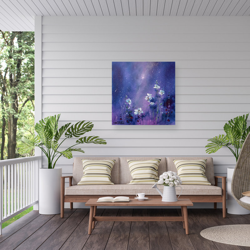 Jennifer Taylor, toile d'art extérieur Iris Enchantia, H 24 po x l 24 po