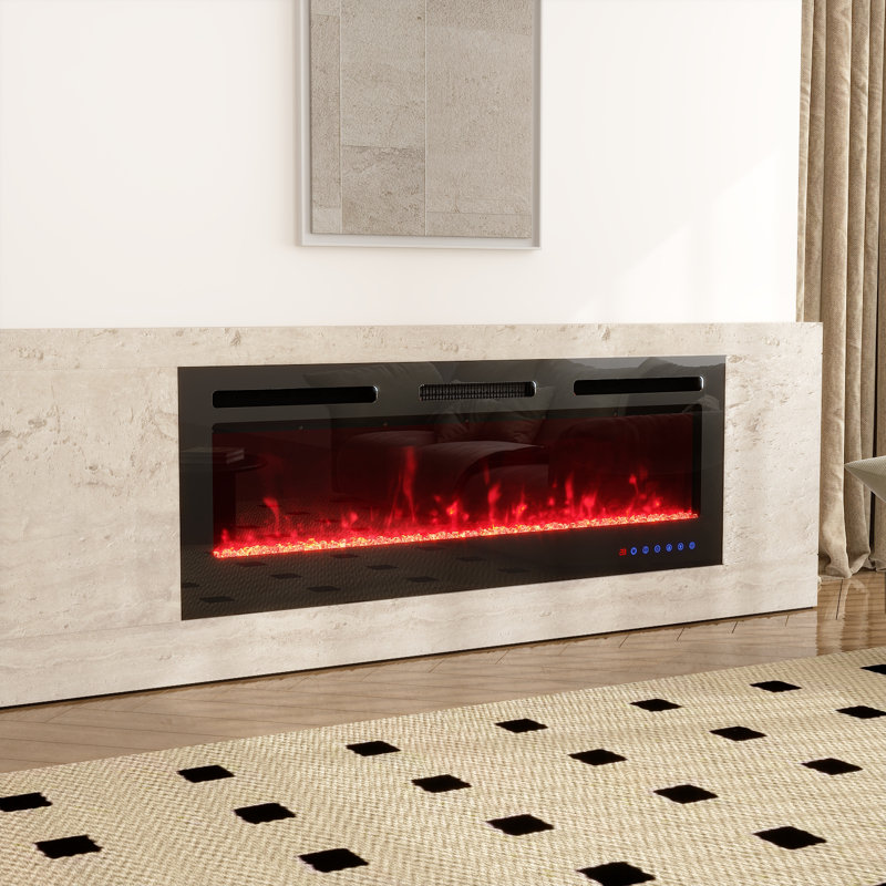 Belfry Heating 127cm W Black Fireplace Insert