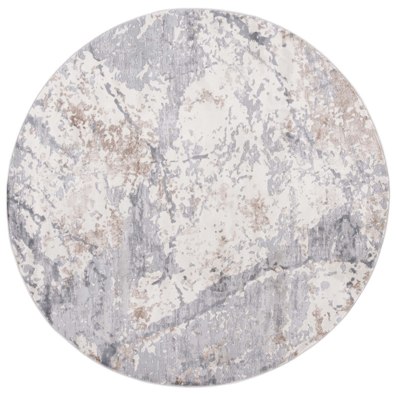 Eternal Performance Abstract Rug, Round 6'7"
