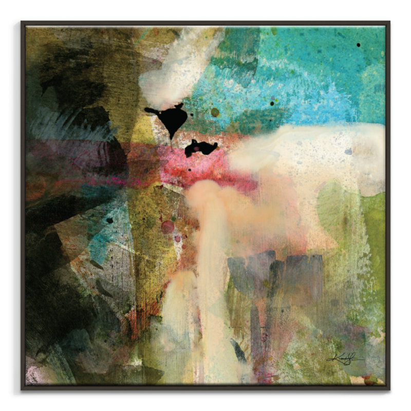 Kathy Morton Stanion - Print on Canvas, 41cm H x 41cm W, Black Floater Frame