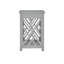 Lund 15.75" Wide Rectangular End Table With 1 Tray And 1 Shelf, Dove Grey-203540826