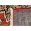 Tapis semi-antique rouge traditionnel rétro 10 x 13