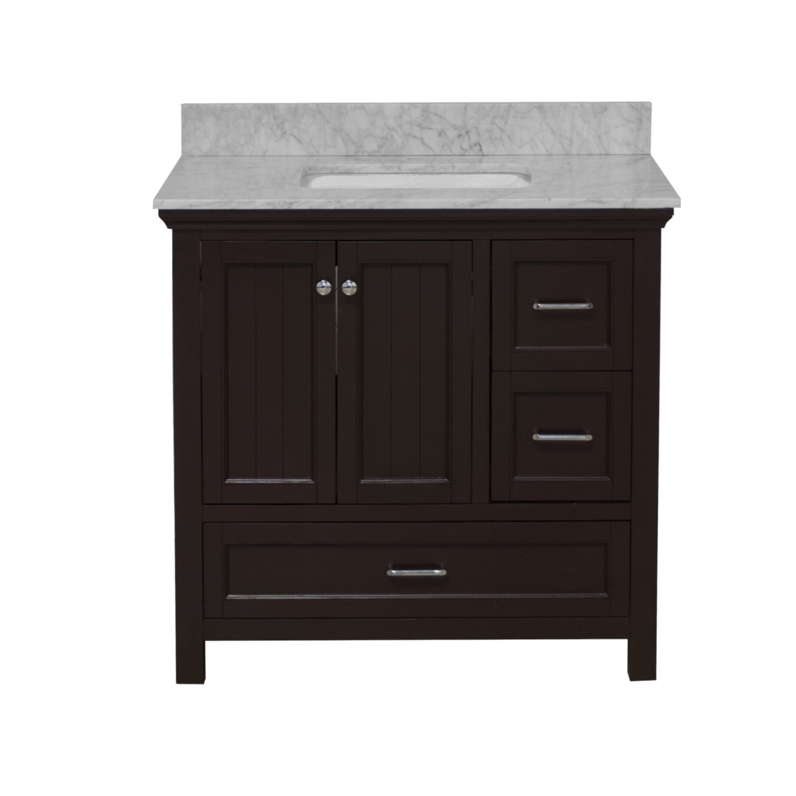 Maven 36'' Single Bathroom Vanity, Chocolate