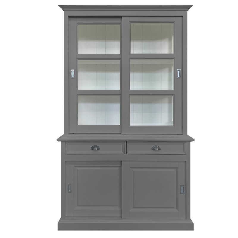 Babetta 125 cm W Display Cabinet, Dusty Grey