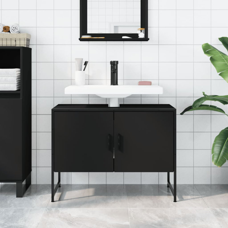Nivi 80mm Single Bathroom Vanity with Basin, Black
