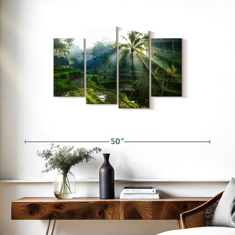 Alvord Bali Rice Terraces, 22"H x 36"W