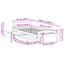 Solid Wood Storage Bed-111024644-111024647