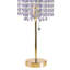 Grande lampe de table en métal 20,25 "Deco Glam" avec détails en cristal-1965112745