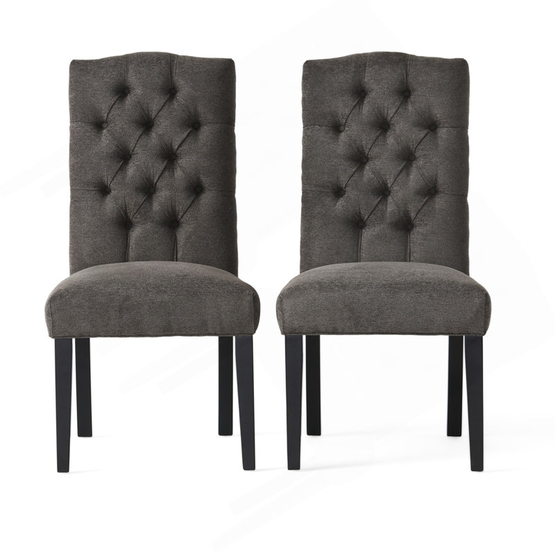 Ensemble de 2 pièces de salle à manger Harriet KD, Gris foncé