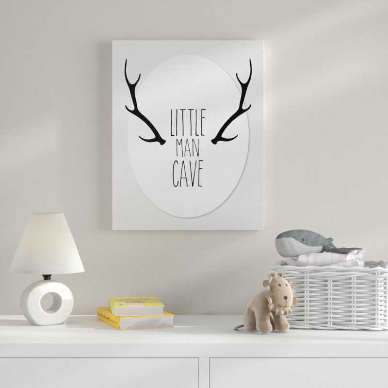 Art de bois de grotte Gupton Little Man, Toile tendue, H 20 po x l 16 po x P 1,5 po