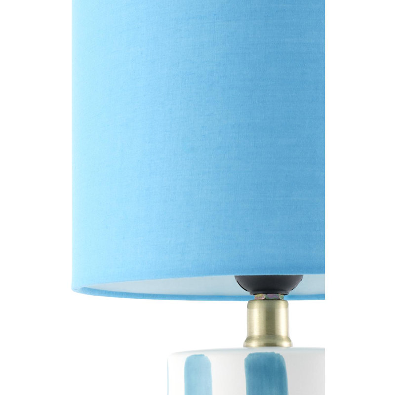 Lampe de table Heurich, Bleu / blanc