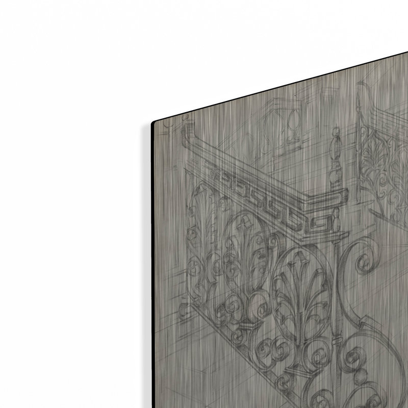 «Iron Railing Design I» par Ethan Harper, H 24 po x l 16 po
