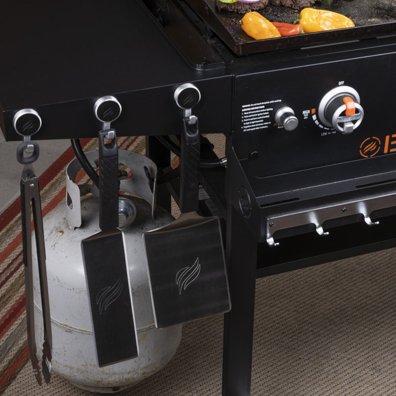 Blackstone Gray Stainless Steel Griddle Tool Holder Set