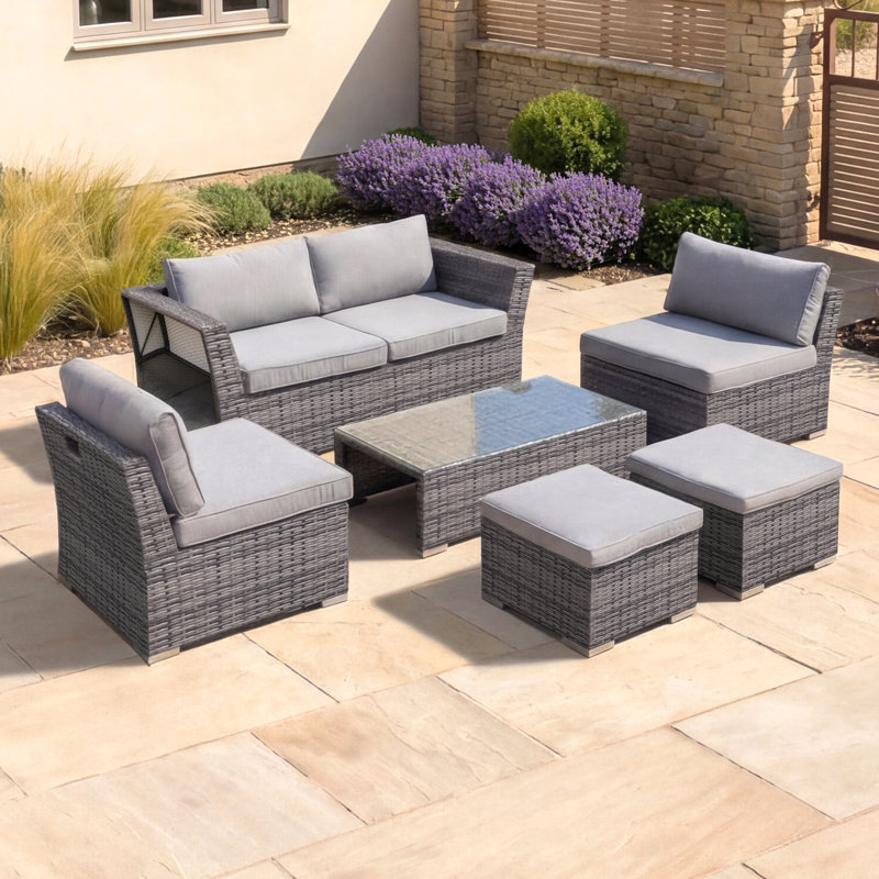 Englis Metal 2-Person Seating Group with Cushions