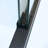 56-60"W X 75"H Double Sliding Shower Door, Aluminium Alloy Frame In Matte Black, 1/4" (6Mm) Thick SGCC Tempered Clear Glass.