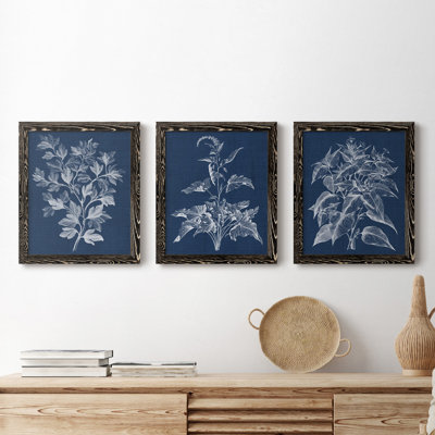«Foliage Chintz I», ensemble de 3 peintures sur toile encadrées