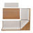 Sierra Walnut Beige Upholstered Nook Set-21977114