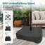 15Ft X 9Ft Patio Double-Sided Umbrella With Base & Crank, Extra Large Rectangular Outdoor Umbrella For Patio, Lawn & Garden-5442338