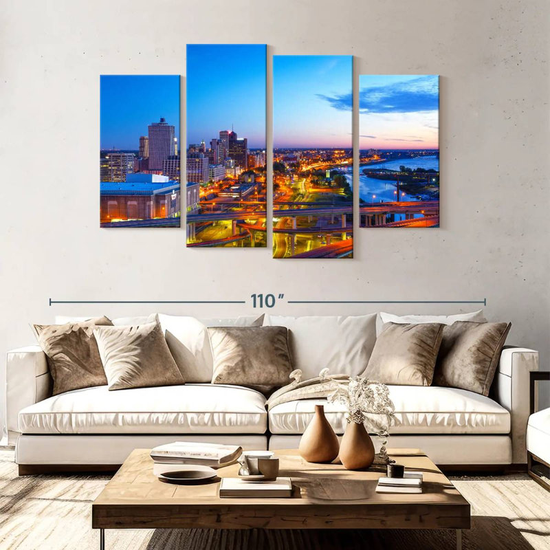 Senne Memphis Highways, 54" H x 84" W