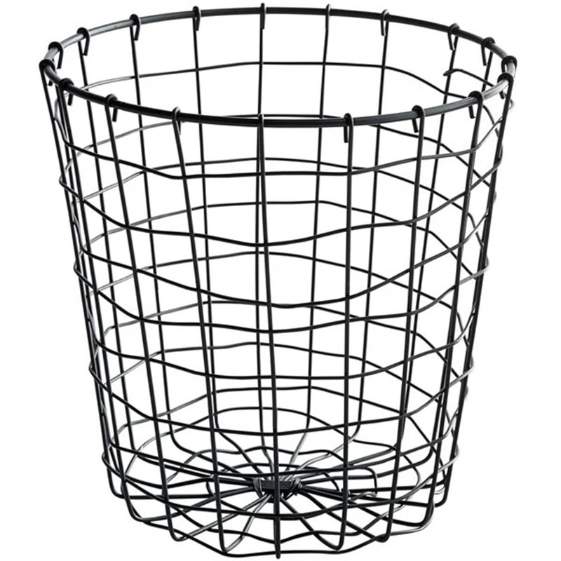 GET WB-317-MG Breeze Round Metal Gray Storage Basket D00544A4E82244FCAB730E8218290A84, 7.6" H x 7.6" W x 7.6" D