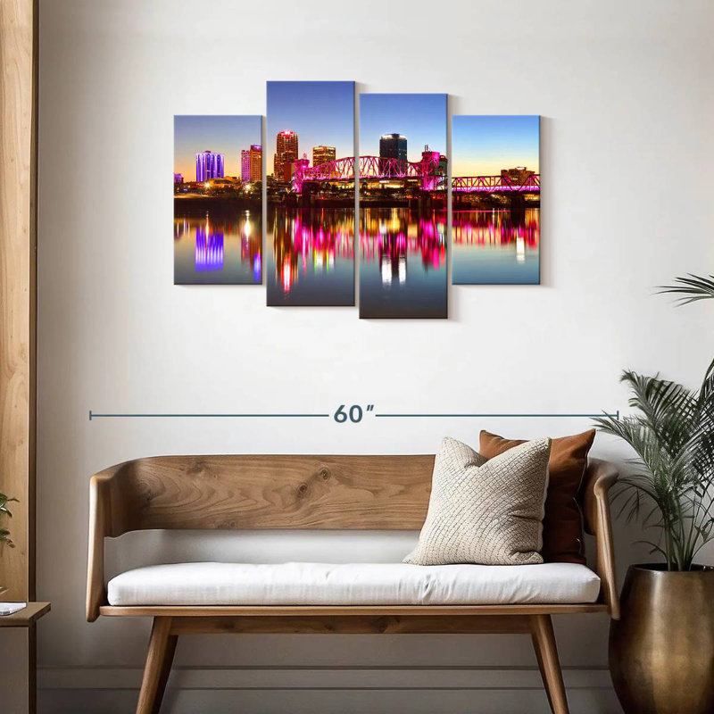 Nicci Little Rock Skyline, 27" H x 43" W