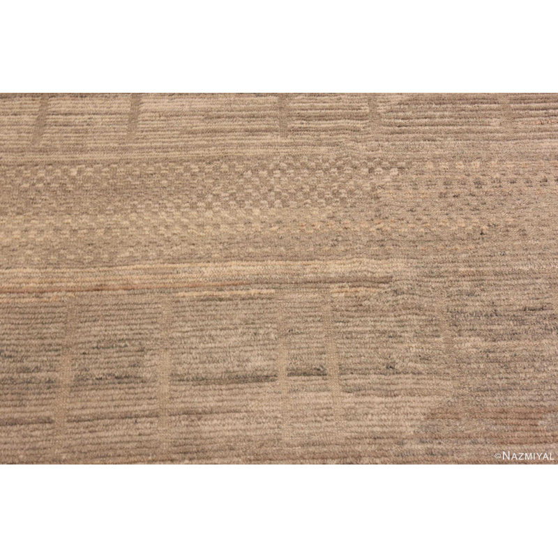 Tapis marocain contemporain taupe