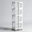 4-Tier Steel Rotating Bookshelf with 360° Wheels, Large Size Book Rack-1128766550