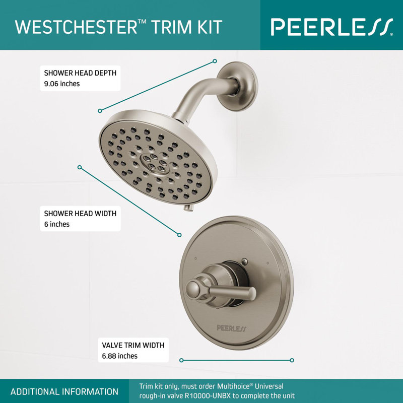 Westchester Shower Faucet, Brushed Nickel