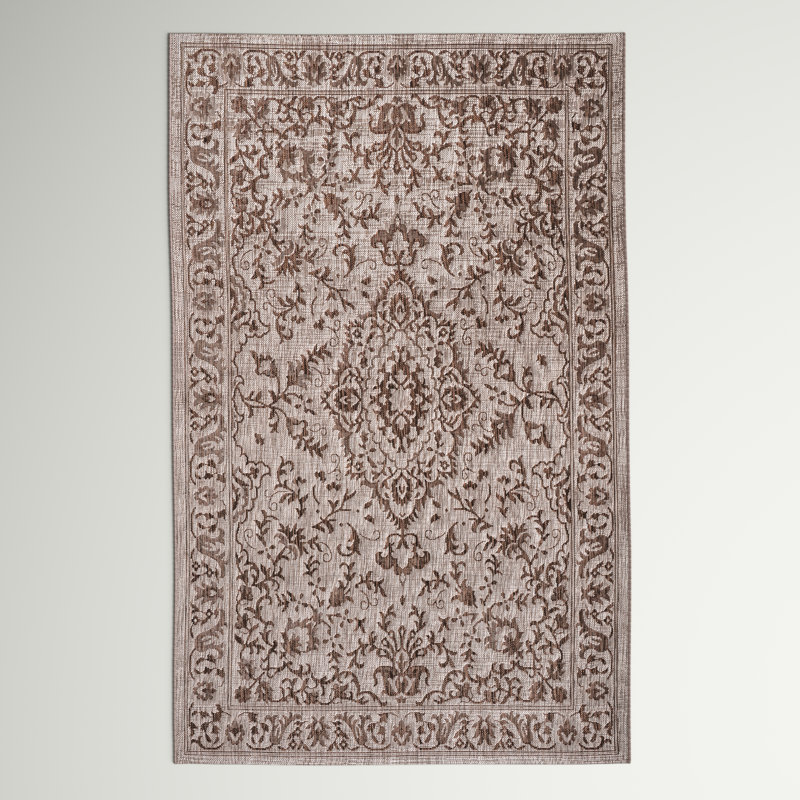 Tapis intérieur / extérieur Daeisha, Rectangulaire 3 pi x 5 pi