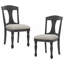 Ensemble de 2 chaises de salle à manger rembourrées Mid-Century-876869674