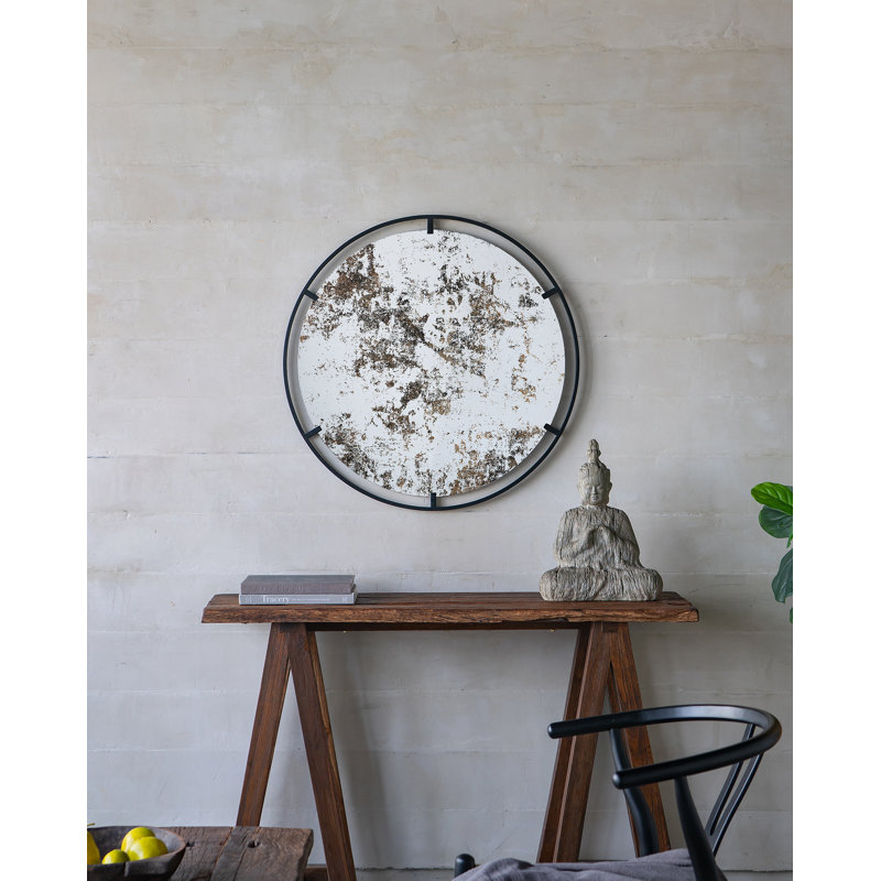 Miroir rond en fer