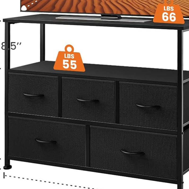 Storage Drawer Unit, Open Shelf,
