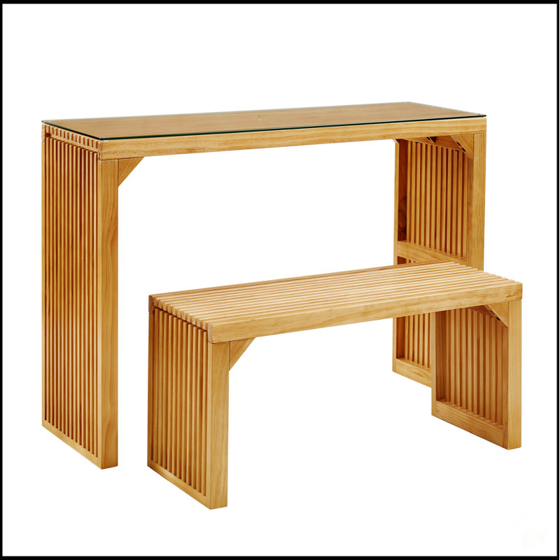 Ensemble de table et banc de salle à manger Natural Pine
