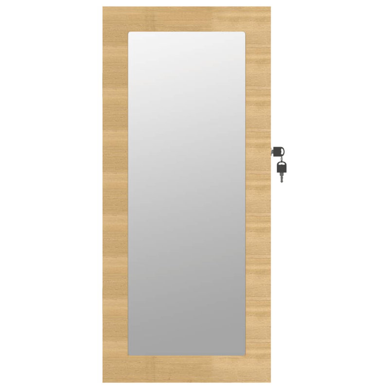 Aeshia Jewelry Armoire, 67cm H x 30cm W, Brown