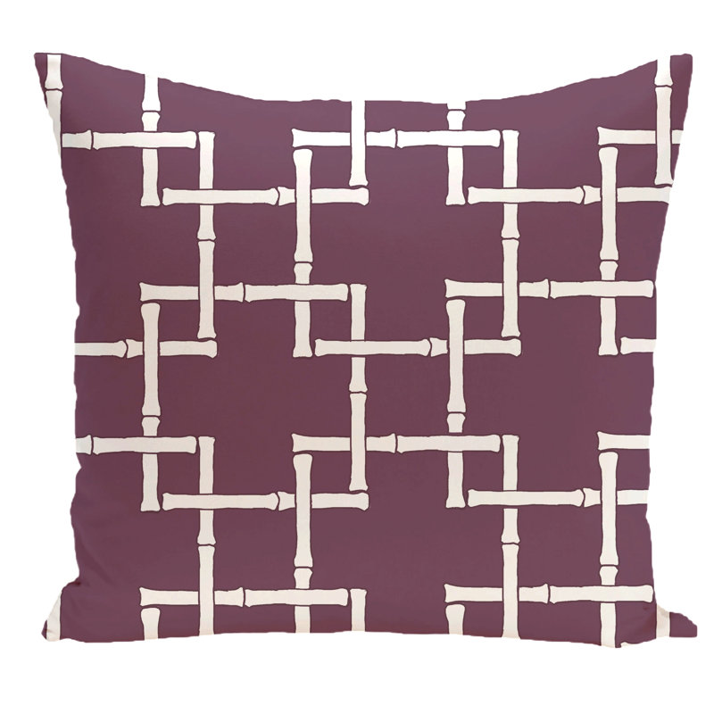 Housse et insert pour coussin d'extérieur Botanical Blooms, Violet