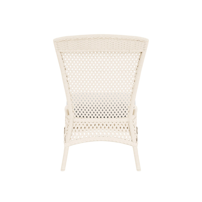 Grand Traverse Outdoor Dining Side Chair, Caramel, Canvas Natural Sunbrella® Canvas