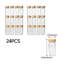 24Pcs Glass Spice Jars with Bamboo Lids