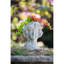 Pot à fleurs en ciment pour maison et jardin, 7,9 x 8,9 x 11,6 po, gris, avec bordure florale 8,9 x 7,9 x 11,6 po, jardin cohérent-1821418415