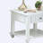 White washboard base with bottom shelf