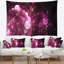 Tapisserie florale rose sur fond noir-28496832