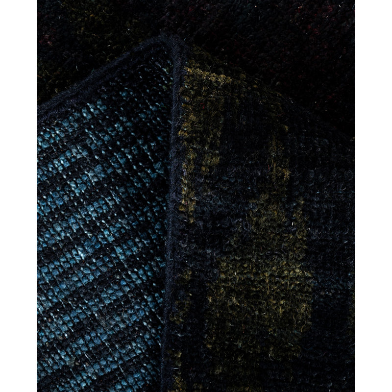 Overdyed One-of-a-Kind 5' 0" X 5' 7" Hand Knotted Area Rug