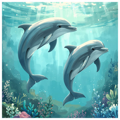 Couvre-lit matelassé Dolphins