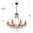 Anniejane 8 - Light Dimmable Empire Chandelier