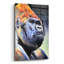 Bungalow rose «Gorilla Silverback» par Dawg Painter, art mural en verre acrylique, 16 po x 24 po-582527245