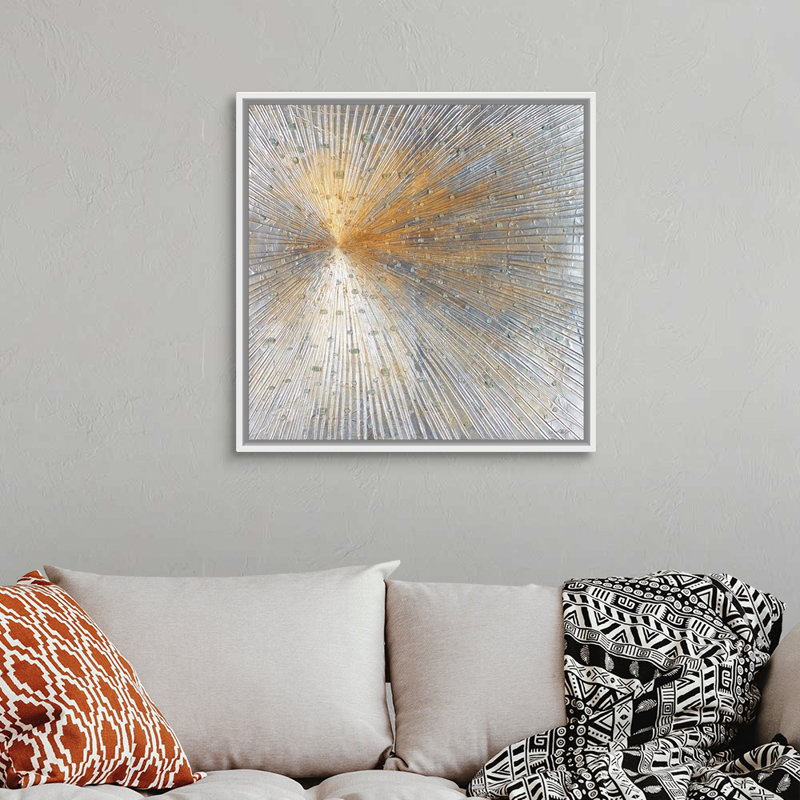 «Starburst of Crystals» par Joseph Michaels, reproduction d'art graphique sur toile, H 32 po x l 32 po x P 1,75 po