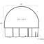 Ozzy Half-circle Iron Mirror