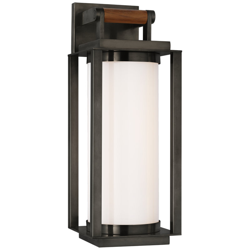 Liaison 1 - Light LED Armed Sconce, Bronze/Teak