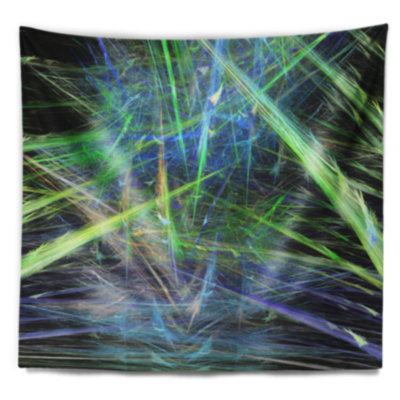 Tapisserie de motif fractal de couleur magique