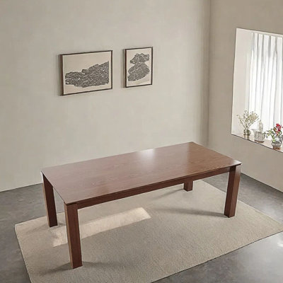 Deluxe solid wood rectangular dining table