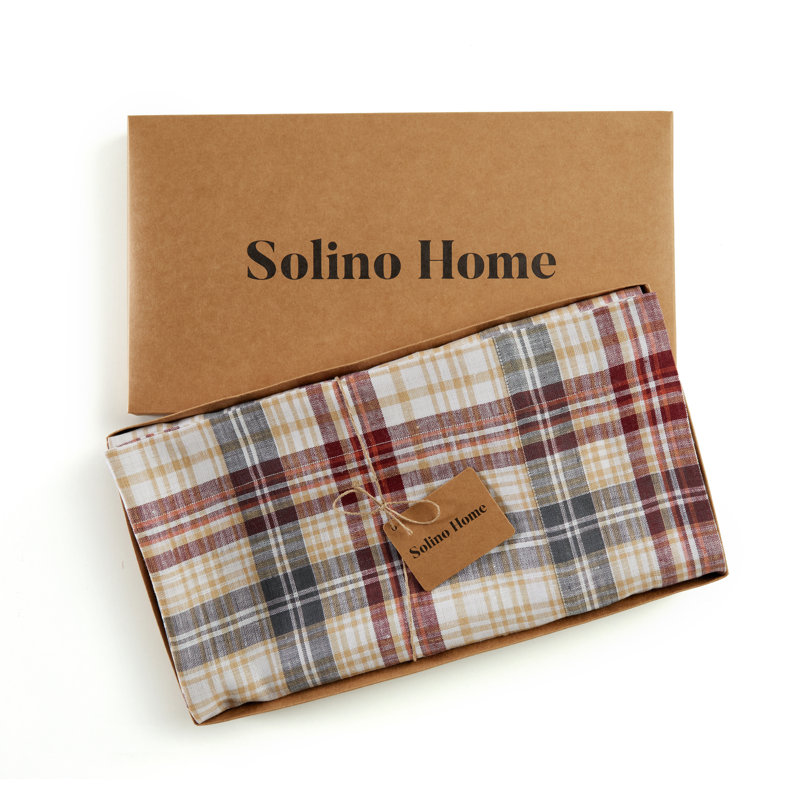 Autumn Plaid - 100% Pure Linen Placemats